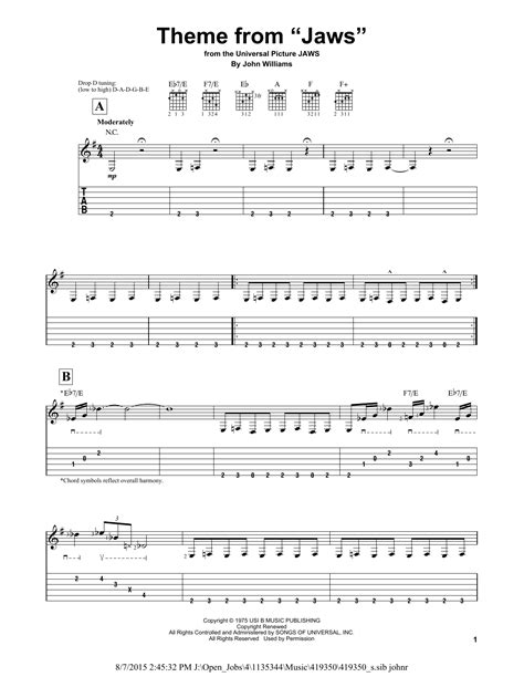 Theme Songs Tabs .